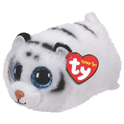 Image of TY 2005105 Tundra Tiger Plush Animal, White, 10 CM
