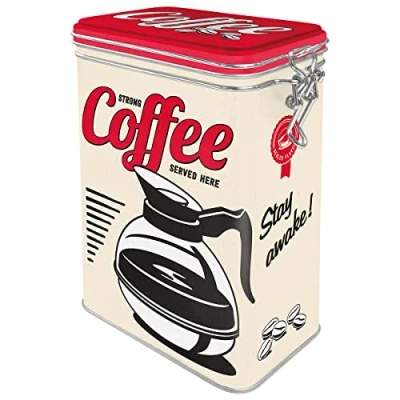 Image of Nostalgic Art 31105 USA aroma protection tin strong coffee served here