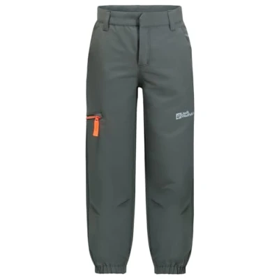 Image of Jack Wolfskin Turbulence Pants Unisex Outdoor trousers for kids, Size: 16y, Slate green