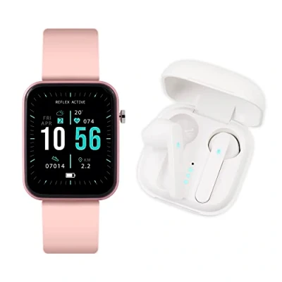 Image of Reflex Active Pink Smart Watch and Earbud Set RA13 2138 TWS