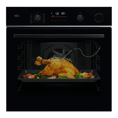 Image of AEG TR6PB521SB Electric Built in Single Oven with Retractable Dials Black