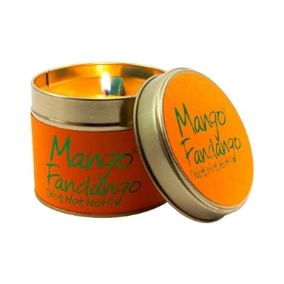 Image of Lily Flame Mango Fandango Tin, Yellow, 7.7cm l x w 6.6cm h