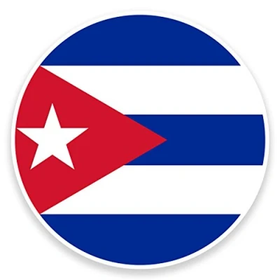 Image of 2 x 10cm Cuba Flag Vinyl Sticker Decal Laptop Travel Luggage Label Car Tag #9159 (10cm Wide High)