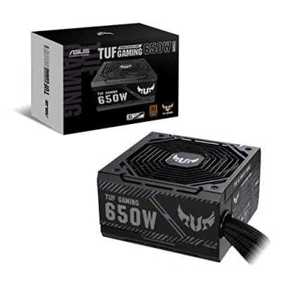 Image of ASUS TUF Gaming 650W Bronze PSU (Power Supply, 80 PLUS Bronze, Military grade Certification, Dual ball Fan Bearings, Protective PCB Coating, Axial tech Design, 0dB, 6 year warranty)