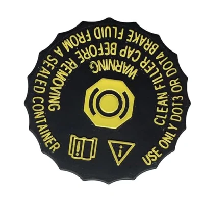 Image of VSREI Brake Fluid Reservoir Cap for Citroën Peugeot Compatible with models 206, 207, 301, 2008, 3008, 308, 408, 508, C2, C3 XR, C4, C5