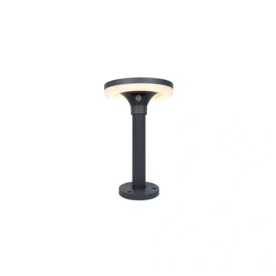 Image of Solar Aluminium Diecast Small LED Bollard 4000K Black Kosnic Tarkine