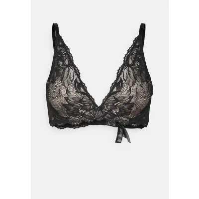 Image of Calvin Klein Underwear Comfort Lotus Lined Plunge Underwired bra, Women&#039;s, Size: 30B, Black