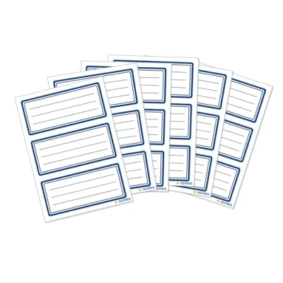 Image of Herma 5798 Book and Handle Signs Sign Blue Outline, 18 Labels