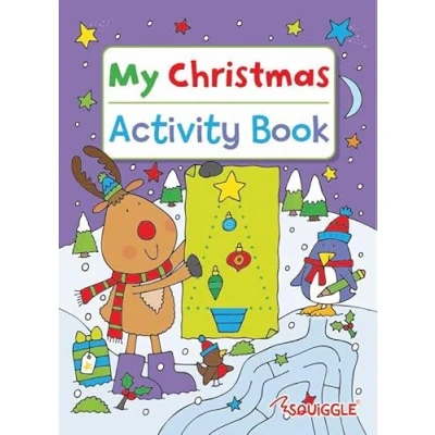 Image of Quickdraw Childrens Christmas Activity Pad Colouring, Puzzles, Dot to Dot, Mazes &amp; More Kids Festive Set