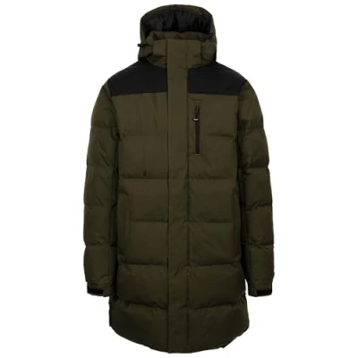 Image of Trespass Mens Padded Jacket Outdoor Casual with Hood and Zip Pockets Clipster