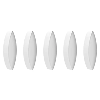 Image of stonylab Magnetic Stir Bar, 5 Pack 20 mm Laboratory Plate Bar PTFE Coated Set Stirring Bars White Mixer for Stirrers, Olive Shape, PK