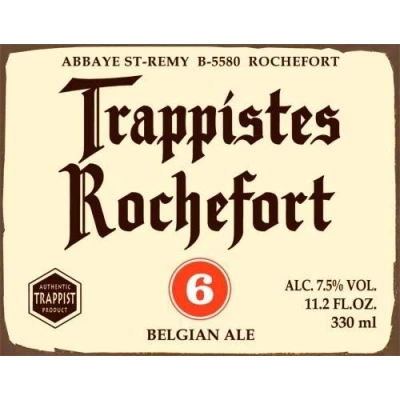 Image of 8x12 inch Rochefort Trappist Belgian Lager Beer Vintage Tin Sign Style Metal Advertising Wall Plaque Decor Poster SP#95