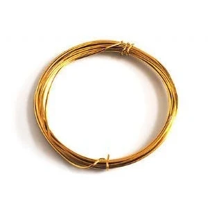Image of Proops 0.6mm x 10m Gold Plated Wire. Ideal for Hobby, Jewellery and Modelling. (X1103) Free UK Postage