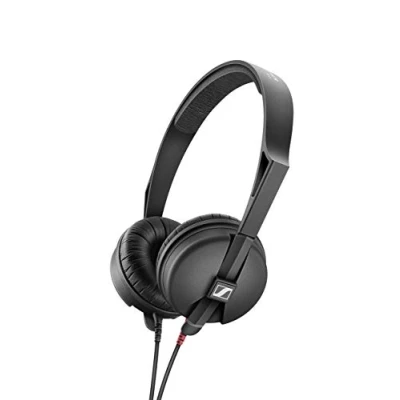 Image of Sennheiser HD 25 LIGHT Lightweight On Ear DJ &amp; Monitoring Headphones Robust Single Headband Design 1.5M Dual Sided Detachable Cable 1/4&quot; Jack Adaptor Included Black (508664)