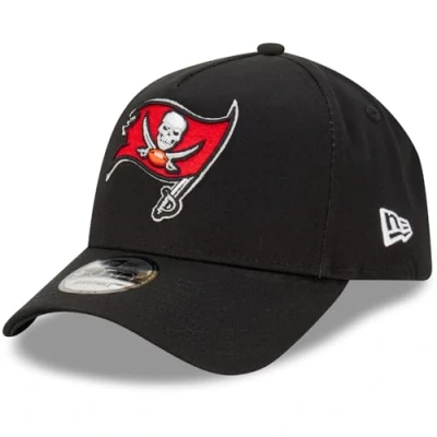 Image of New Era Tampa Bay Buccaneers NFL Evergreen Black 9Forty Adjustable A Frame Cap