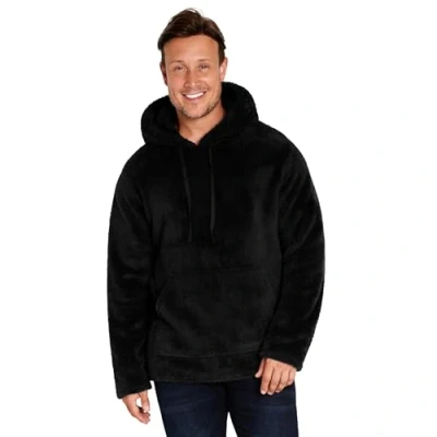 Image of CityComfort Mens Hoodies Super Soft Fluffy Hoodie Pullover for Men and Teenagers M 3XL Fleece Lounge Wear Gifts Him (Black, L)