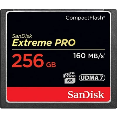 Image of SanDisk Extreme Pro 256 GB 160 MB/s CompactFlash Memory Card Black/Gold/Red, SDCFXPS 256G X46