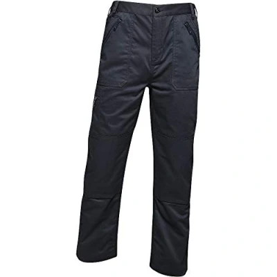 Image of Regatta Professional Men&#039;s Water repellent Pro Action Trousers Navy, Size: 28 S