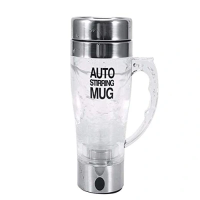 Image of Mengshen Self Stirring Mug Multipurpose Coffee Tea Cup Portable Electric Stainless Steel Transparent Mixer Auto Stir, A034