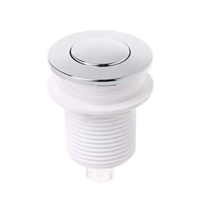 Image of JOYKK Push Button Air Switch for Bathtub Spa Waste Garbage Disposal White