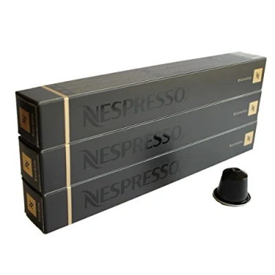 Image of Nespresso Capsules Black 30 x Ristretto Original Nestle Espresso Cafe Assorte