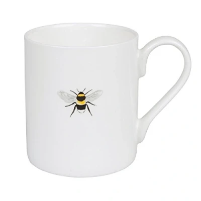 Image of Sophie Allport Bees Solo Mug, Fine Bone China, Gift Box, Dishwasher Safe (Standard Size, 275ml)