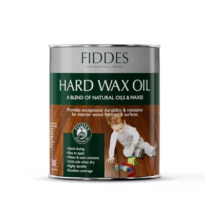 Image of Fiddes Dead Matt Finish Hard Wax Oil 1 Litre, Clear