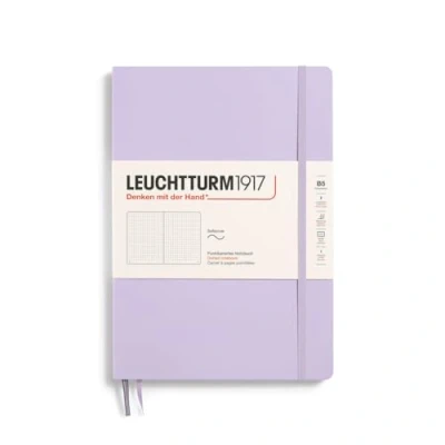 Image of LEUCHTTURM1917 368153 Notebook Composition (B5), Softcover, 123 Numbered Pages, Lilac, Dotted