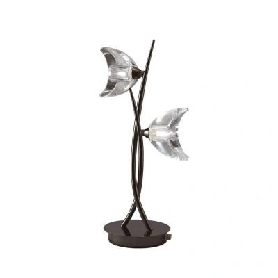 Image of Eclipse Table Lamp 2 Light G9, Black Chrome