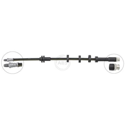 Image of 46481634 Brake Hose A.B.S. SL 4984 475mm INN M10x1.0 FIAT: Cinquecento, Seicento / 600 Hatchback