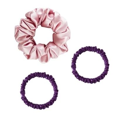 Image of townssilk Silk Hair Loop, Pack of 3, 100% Pure Mulberry Silk, 22 Momme, friendly, Luxurious, Bouncy, Elastics
