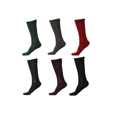 Image of John Rider 6 Pairs of Mens Bamboo Ankle Socks, Super Soft Anti Bacterial Black or Assorted Colours, UK Size 11 (UK, Numeric, 6, 11, Regular, Colours)