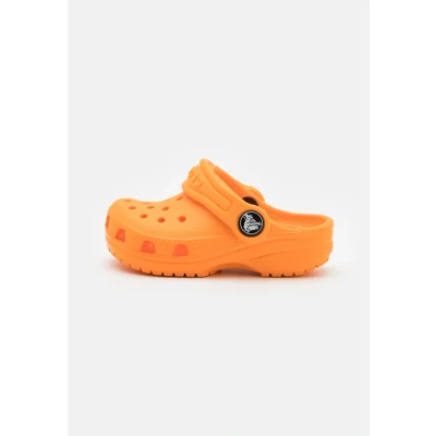Image of Crocs Unisex Kids Classic Clog T Clogs, Orange Zing, 4 UK Child