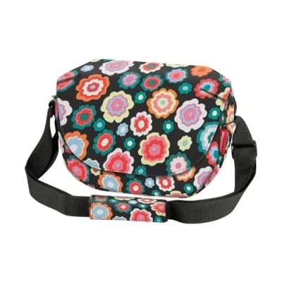 Image of Klickfix Unisex Adult Funbag Handlebar Bag, Happy Flowers, 4 Litres