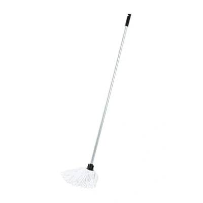 Image of Addis Cotton Mop Made from Recycled with 3 Piece Handle in Metallic and Grey. Easy To Assemble