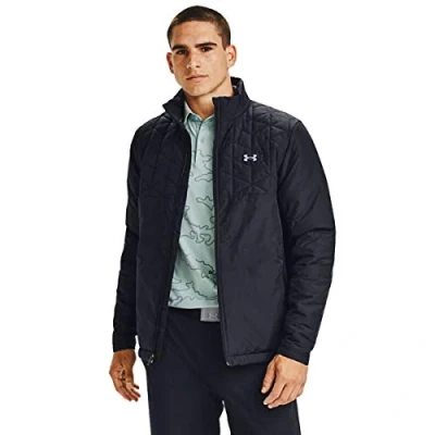 Image of Under Armour Reactor Mens Black Golf Hybrid Jacket Size Small