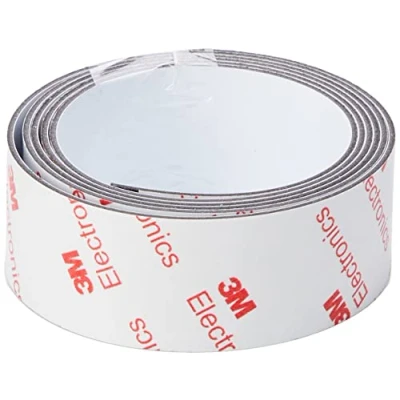 Image of FerroFlex® 25mm Wide 3M Self Adhesive &amp; Gloss White Ferrous Strip for Walls, Office, Home and Creating Instant Surfaces Magnets Will Attract To 1 Metre Length