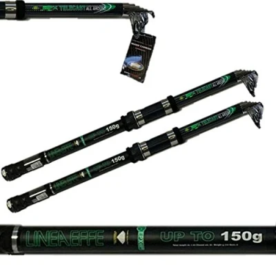 Image of 2 X EPX 3.0M 10FT TELESCOPIC CARBON ALL ROUND CARP SEA COARSE FISHING ROD