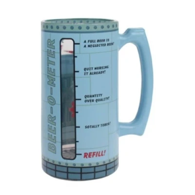 Image of Top Shelf Beer O Meter Tankard Glass Holds 750ml