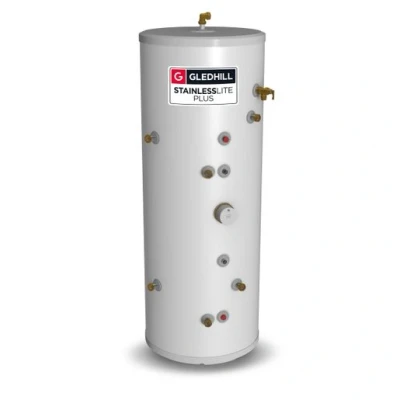 Image of Gledhill Stainless Lite Unvented Indirect Solar Cylinder 210 Litres PLUIN210S.