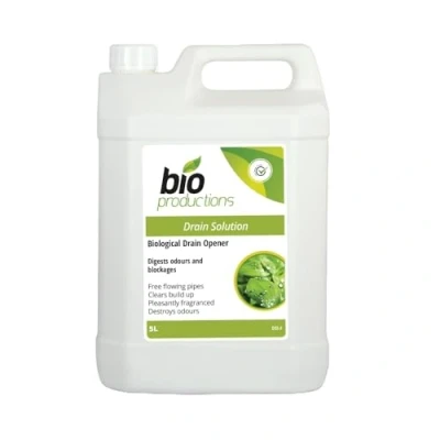 Image of Eco Biological DRAIN Cleaner 5 Ltr Enzymes Bio Productions SOLUTION