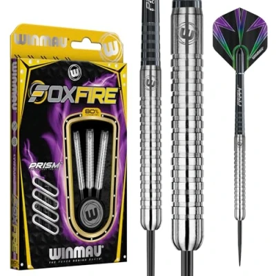 Image of WINMAU Foxfire 23g Tungsten Darts with Prism Flights and Shafts (Stems)