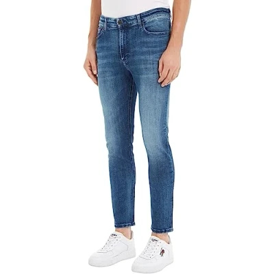 Image of Tommy Hilfiger Men&#039;s Simon Skny Dyjmb Dm0dm09563 Denim Pants, Blue (Dynamic Jacob Mid Stretch), 29W / 30L
