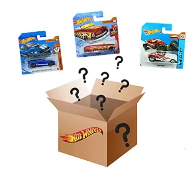 Image of Hot Wheels Pack of 3 Vehicles, Toy Cars Diecast 1:64 (Assorted Models), Gift for Collectors and Children