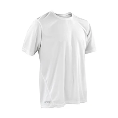 Image of Spiro Men&#039;s Quick Dry Waterproof Short Sleeve T Shirt White, X Large