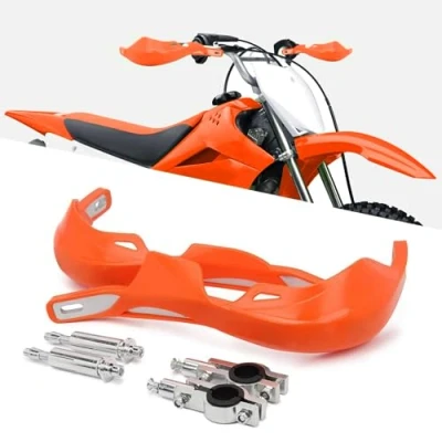 Image of Motorcycle Hand Guard, Guard Handlebars 22 mm to 28 for On Ron ATV Pit Bike Off Road Motocross Enduro MX Orange
