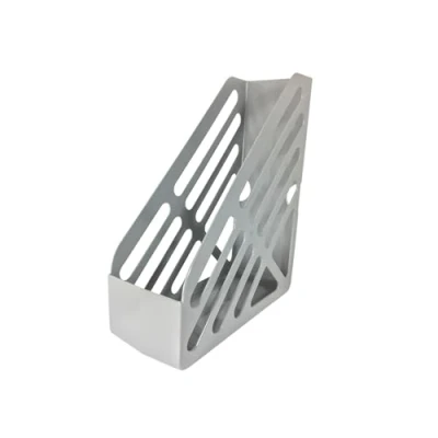 Image of Deflecto Essential Range Maxi Magazine File Holder Grey Plastic Files Folder Rack Document Magazines Storage Desk Organiser Holders