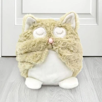 Image of Marco Paul Soft Owl Door Stop, Cute Animal Weighted Heavy Duty Child Safe Fabric Doorstop Stuffed Stopper Floor Decorative Stops for Home Office Kids Bedroom