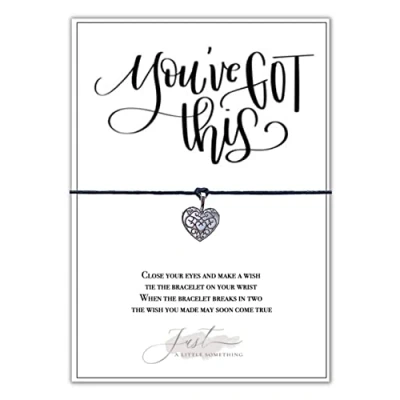 Image of Just A Little Something You&#039;ve Got This Think Wish Bracelet A6 Silver Gift