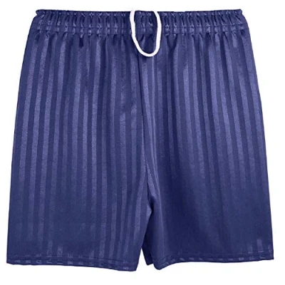 Image of Mens Shadow Stripe Gym Sports Football Games School PE Shorts (Small, Navy)